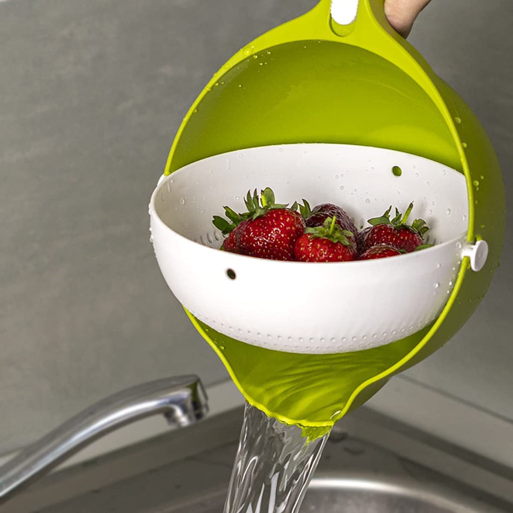 2-in-1 Double Layer Fruit & Vegetable Washing Basket