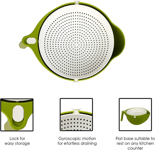 2-in-1 Double Layer Fruit & Vegetable Washing Basket
