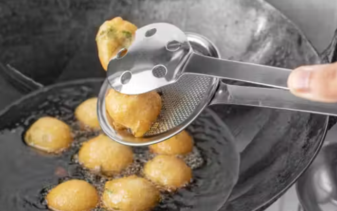 Stainless Steel Multipurpose Kitchen Tongs for Frying & Serving