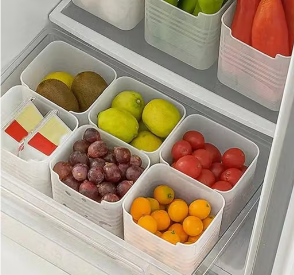 6 Pcs Fridge Storage Containers – Multipurpose Space-Saving Organizer