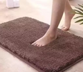 Soft Fluffy Anti-Slip Microfiber Doormat – Brown 🤎